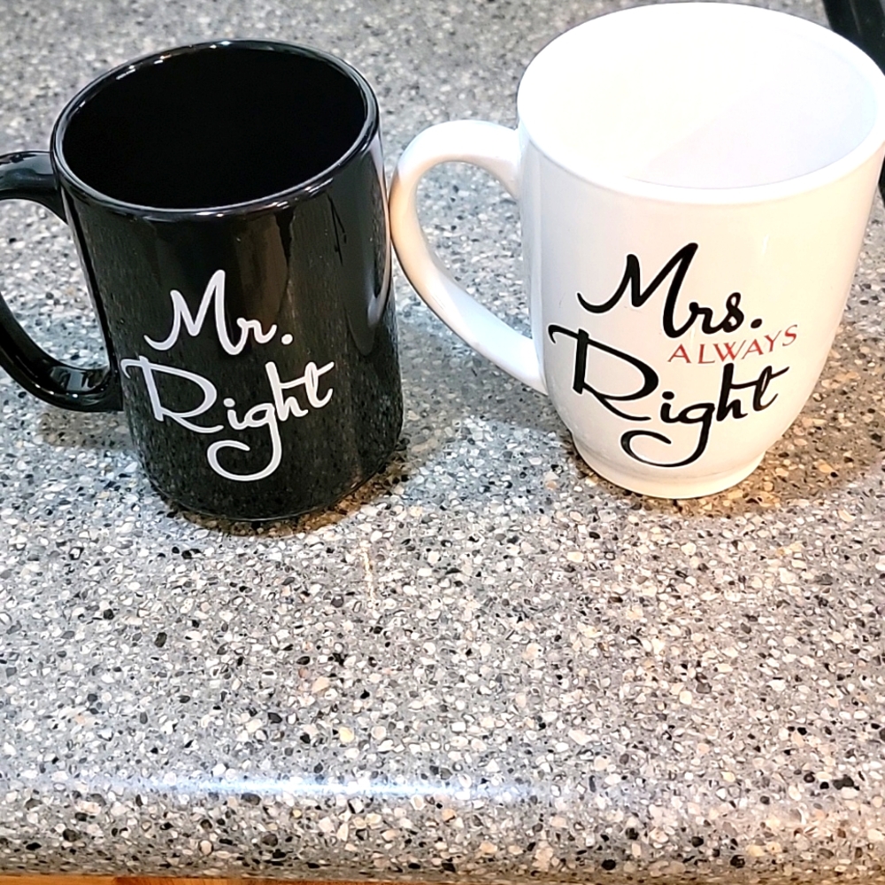 Mr Right & Mrs ALWAYS Right Coffee Mugs